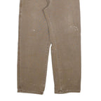 DICKIES Mens Jeans Beige Regular Straight Denim W34 L29 Workwear Zip Closure