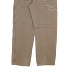 DICKIES Mens Jeans Beige Regular Straight Denim W34 L29 Workwear Zip Closure