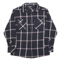 PACIFIC TRAIL Mens Black & White Check Shirt L Long Sleeve Casual Button Front