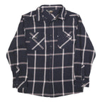 PACIFIC TRAIL Mens Black & White Check Shirt L Long Sleeve Casual Button Front