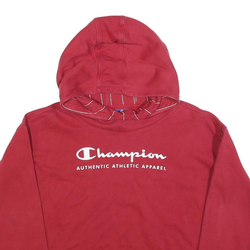 CHAMPION Womens Red Hoodie S Authentic Athletic Apparel Cotton Blend Casual