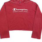 CHAMPION Womens Red Hoodie S Authentic Athletic Apparel Cotton Blend Casual