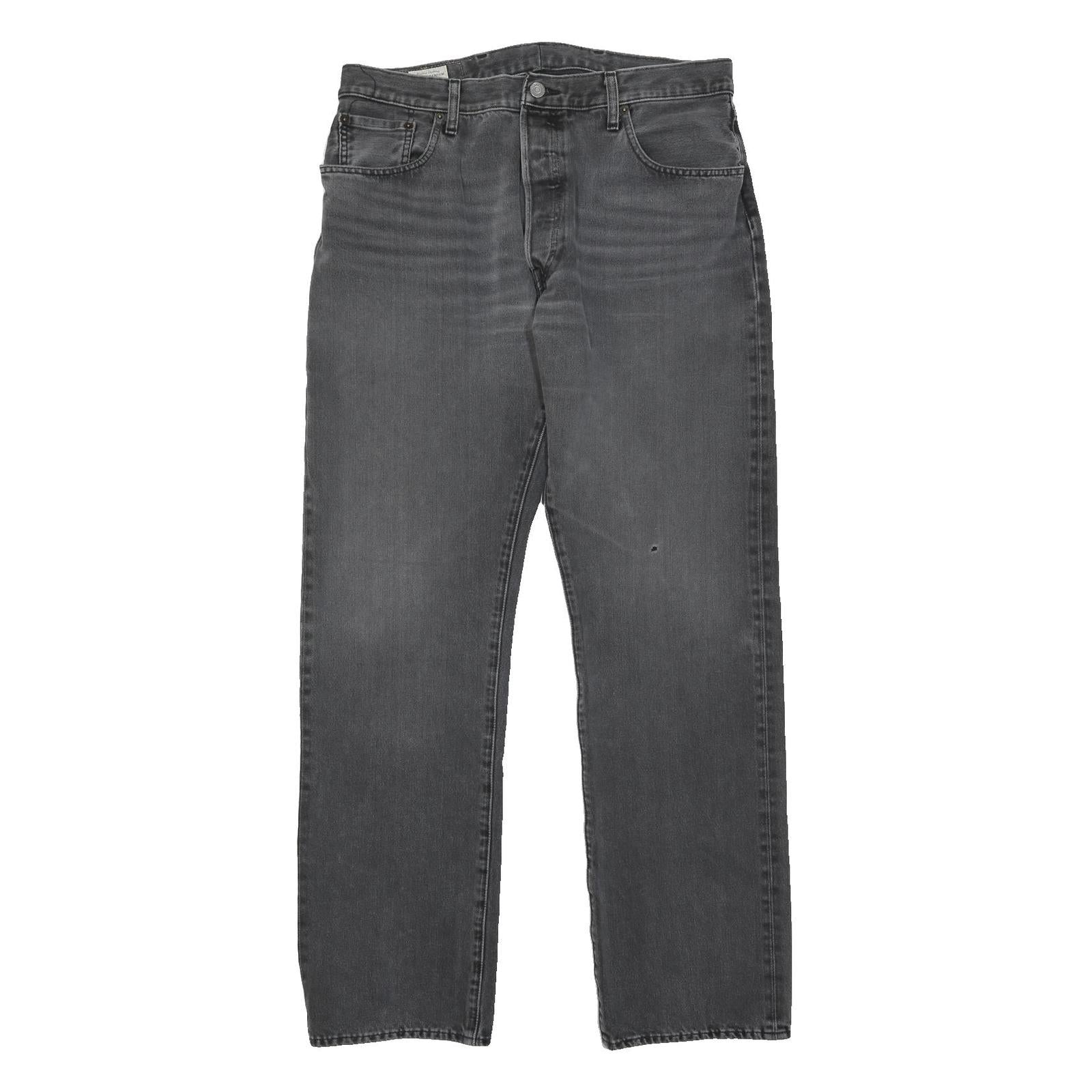 LEVI'S 501 BIG E Mens Jeans Black Regular Straight Denim Medium W36 L32 Vintage