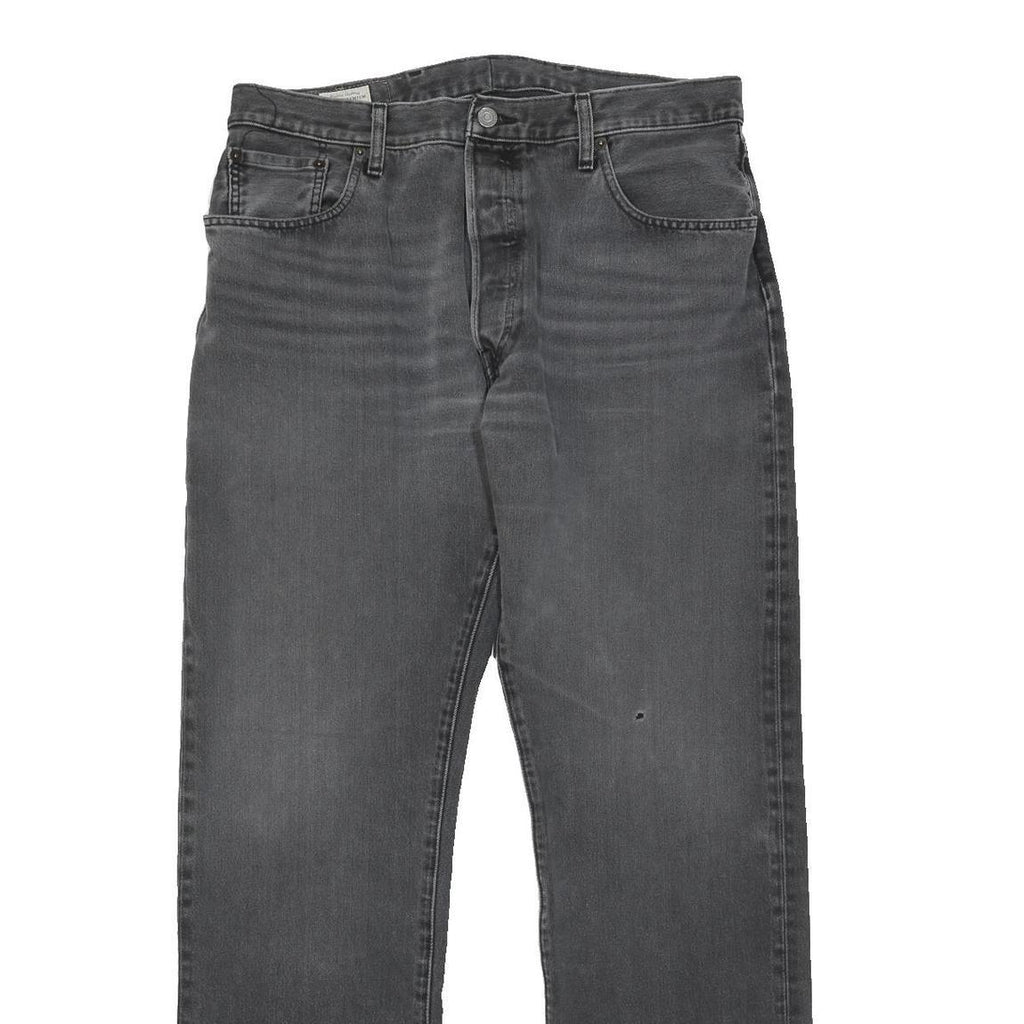 LEVI'S 501 BIG E Mens Jeans Black Regular Straight Denim Medium W36 L32 Vintage