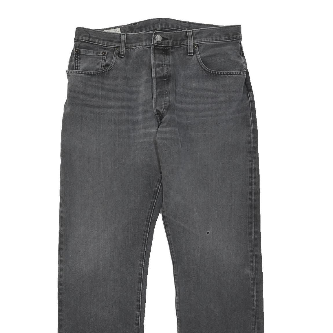 LEVI'S 501 BIG E Mens Jeans Black Regular Straight Denim Medium W36 L32 Vintage
