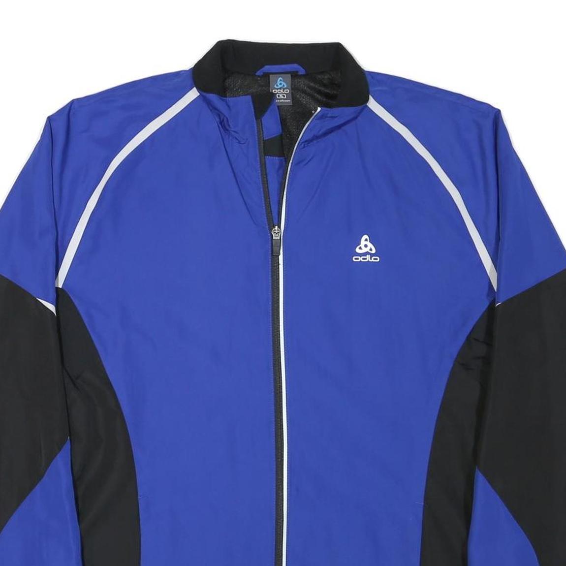 ODLO Mens Blue & Black Classic Zip Jacket XL Polyester Outdoor Sportswear