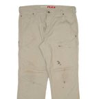 DICKIES Carpenter Mens Trousers Beige Regular Straight W36 L30