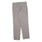 TOMMY HILFIGER Mens Regular Fit Beige Cotton Blend Trousers W30 L32 Casual Zip