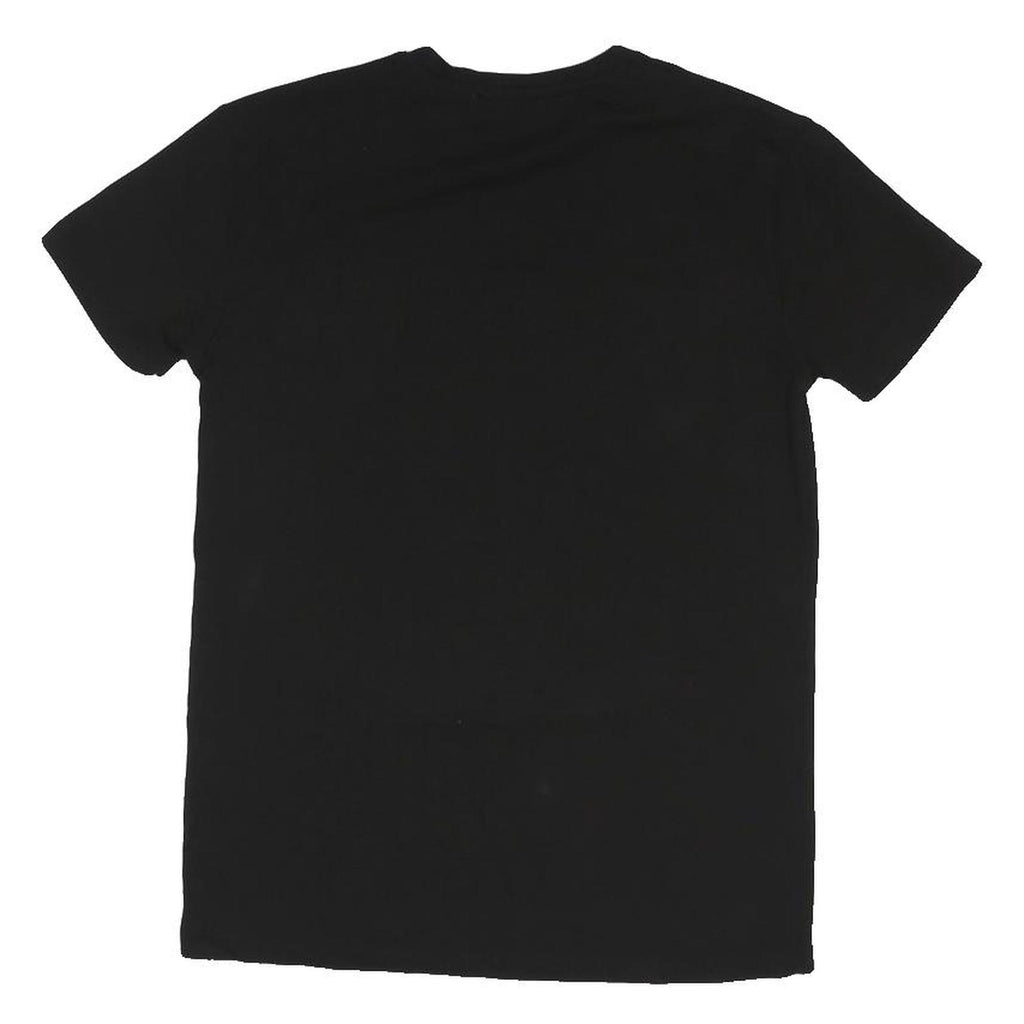 MOSCHINO Womens Black Teddy Bear Graphic T-Shirt S Short Sleeve Crew Neck Logo