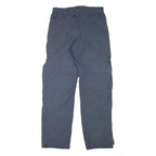 JACK WOLFSKIN Womens Polyester Blend Grey Relaxed Zip Trousers W29 L31 Outdoor