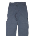 JACK WOLFSKIN Womens Polyester Blend Grey Relaxed Zip Trousers W29 L31 Outdoor