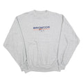 MAJESTIC Mens Grey Broncos Crew Neck XL Cotton Blend Pullover Sweatshirt