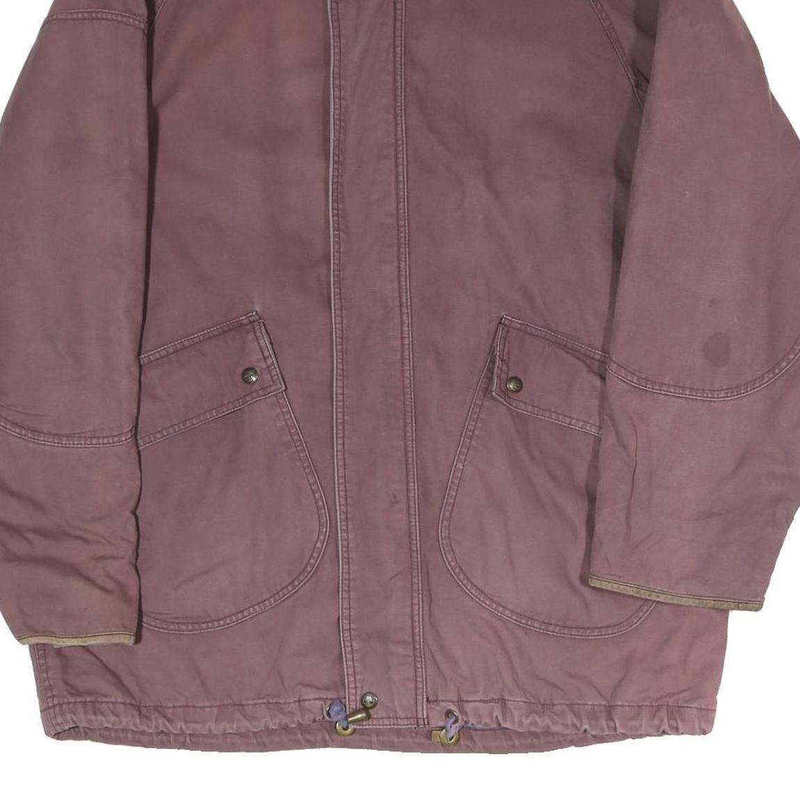 TIMBERLAND Mens Purple Outdoor Jacket M Polyester Blend Zip Casual