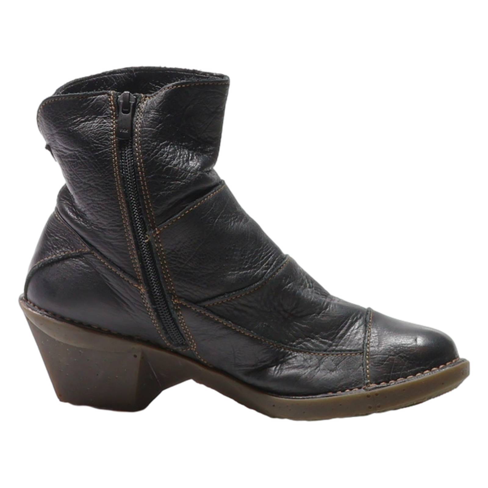 ART Ankle Boots Black Leather Womens UK 7