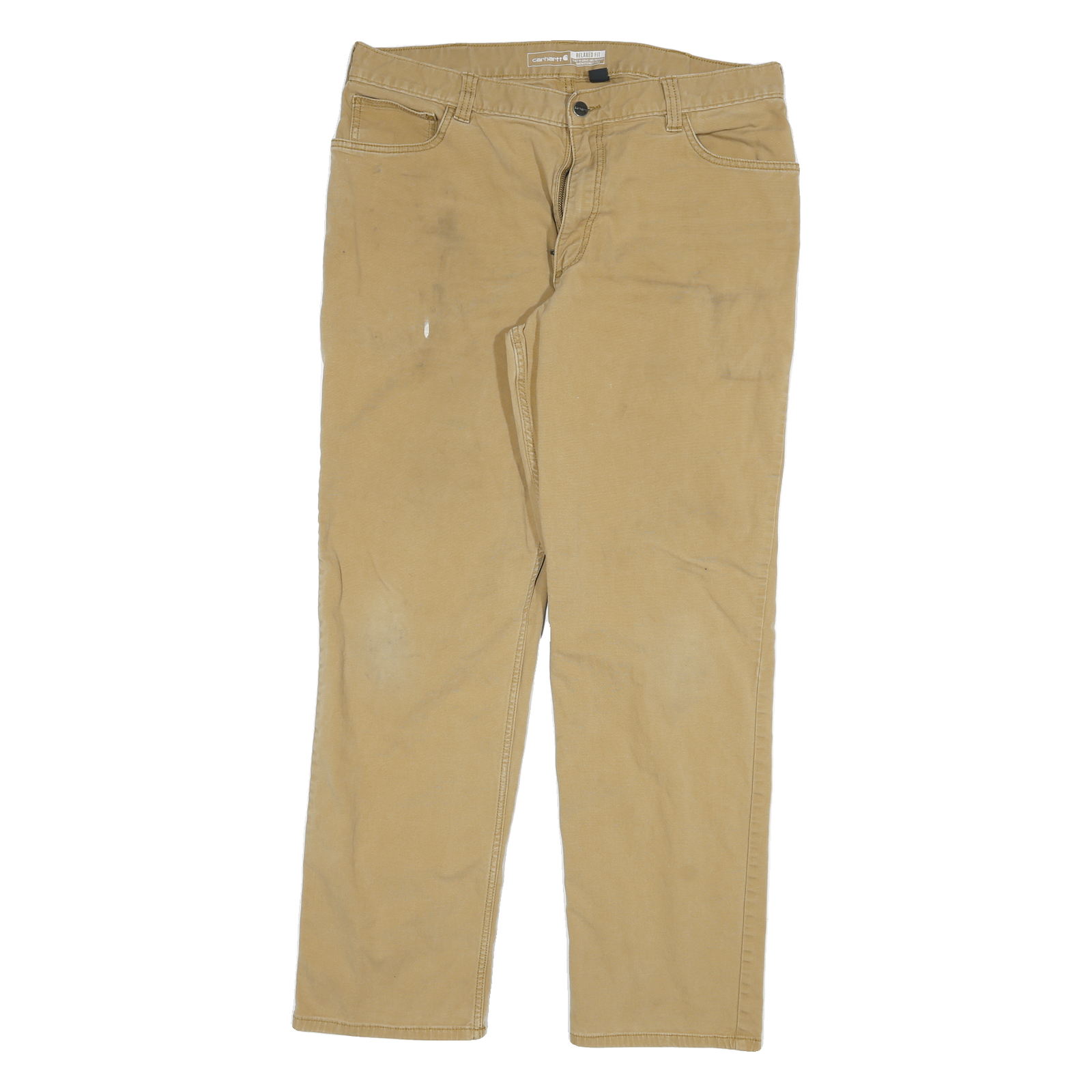 CARHARTT Mens Jeans Relaxed Straight Denim Light W36 L31 Workwear Cotton Blend