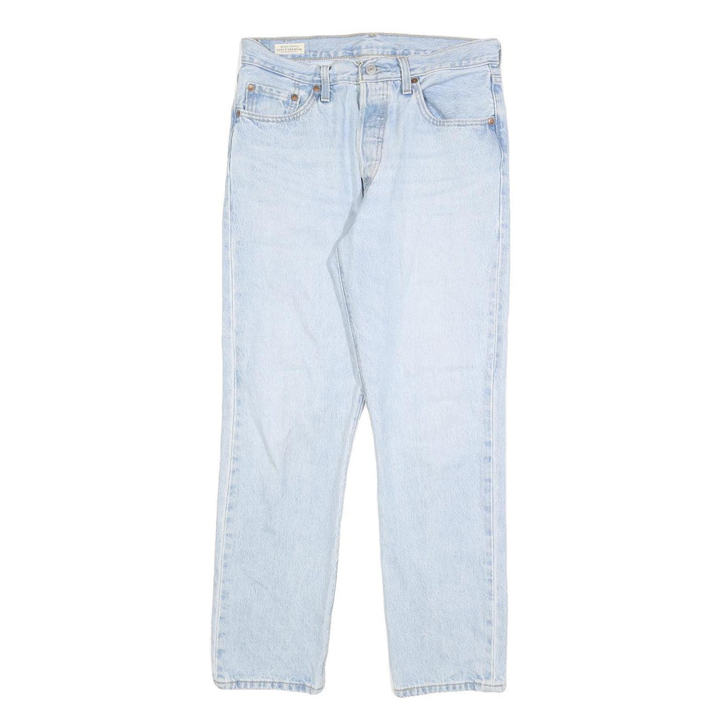 LEVI'S 501 BIG E Womens Jeans Blue Regular Straight Denim Light W28 L28 Classic