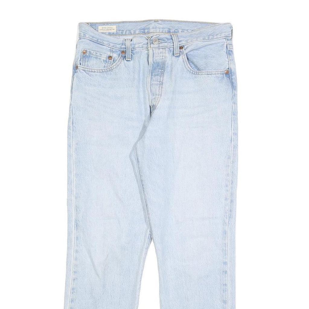 LEVI'S 501 BIG E Womens Jeans Blue Regular Straight Denim Light W28 L28 Classic