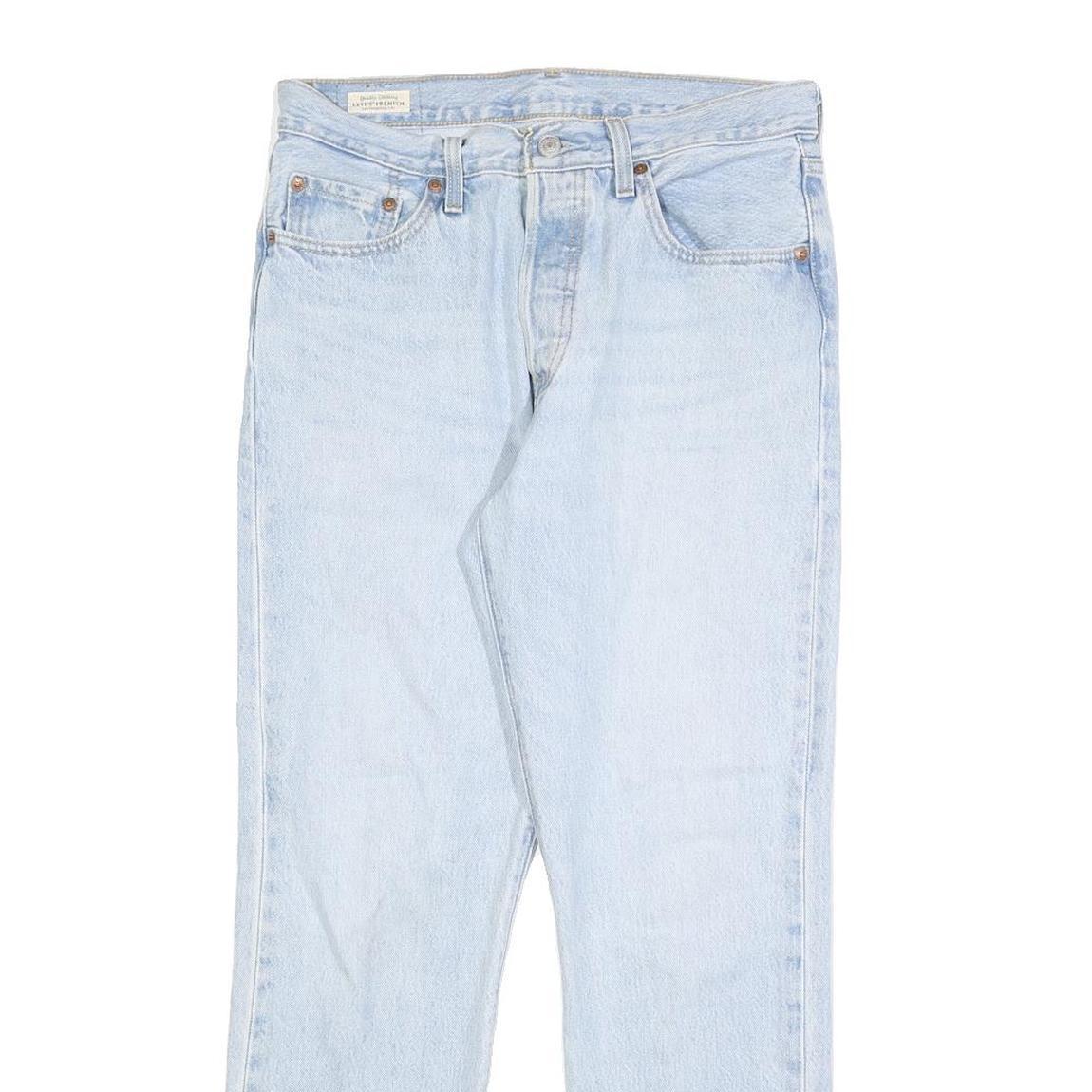 LEVI'S 501 BIG E Womens Jeans Blue Regular Straight Denim Light W28 L28 Classic