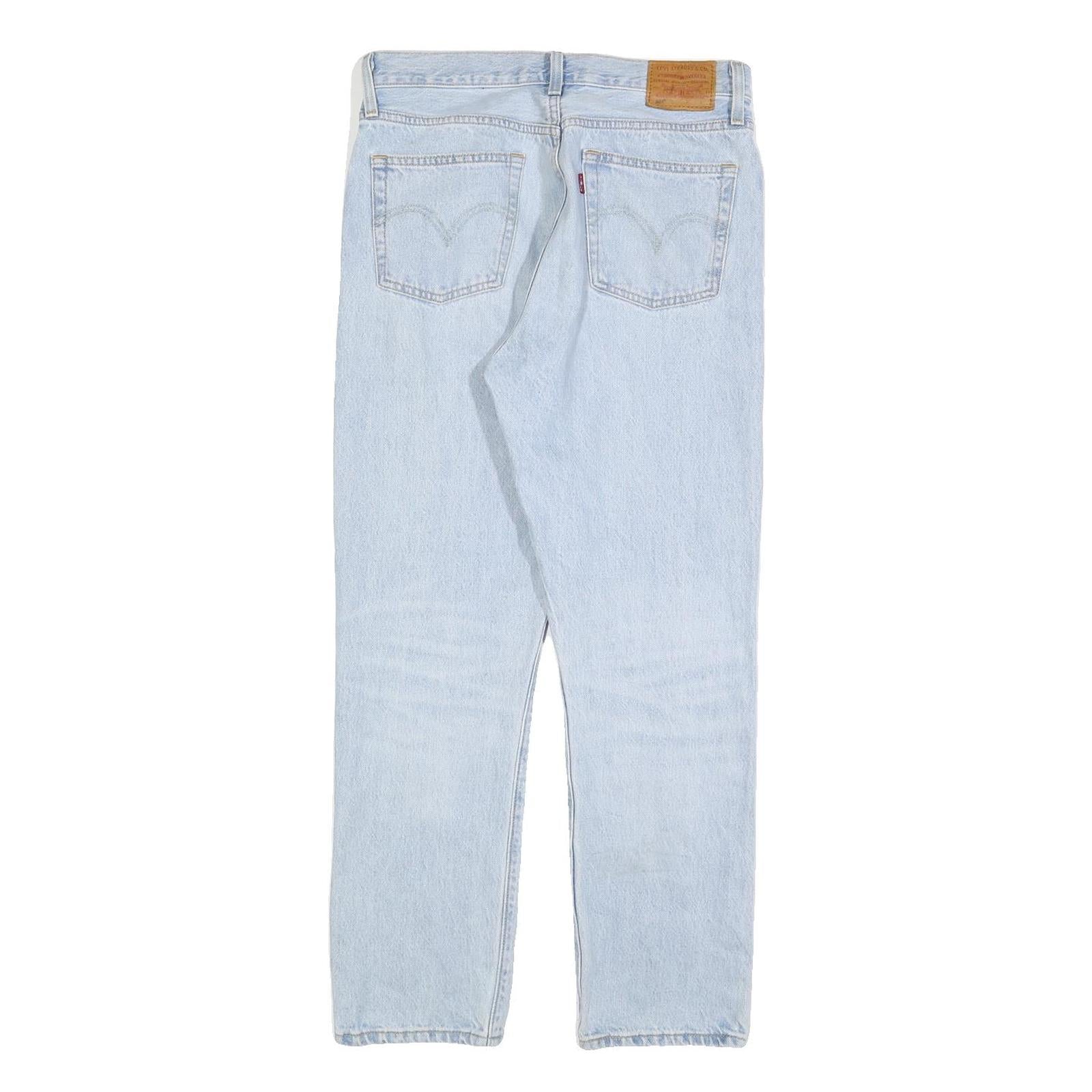 LEVI'S 501 BIG E Womens Jeans Blue Regular Straight Denim Light W28 L28 Classic