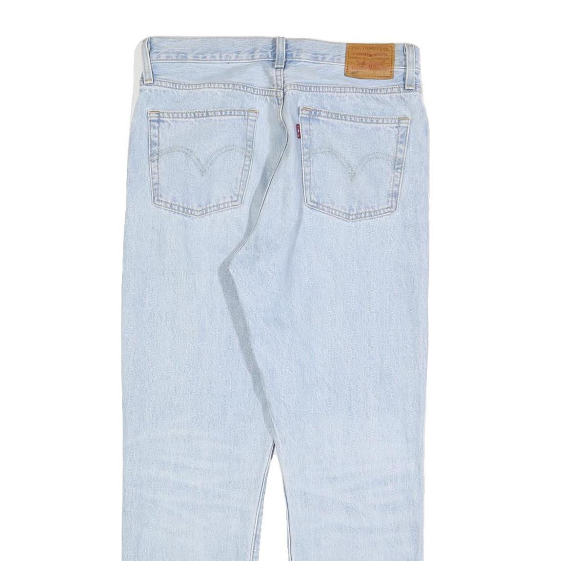 LEVI'S 501 BIG E Womens Jeans Blue Regular Straight Denim Light W28 L28 Classic