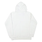 ELLESSE Mens White Hoodie S Cotton Blend Pullover Logo Hooded Sweatshirt