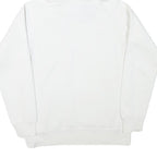 ELLESSE Mens White Hoodie S Cotton Blend Pullover Logo Hooded Sweatshirt