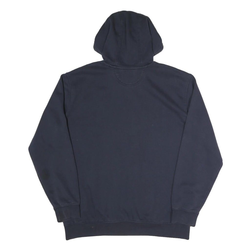 CARHARTT Mens Navy Hoodie L Cotton Blend Pullover Hooded Sweatshirt
