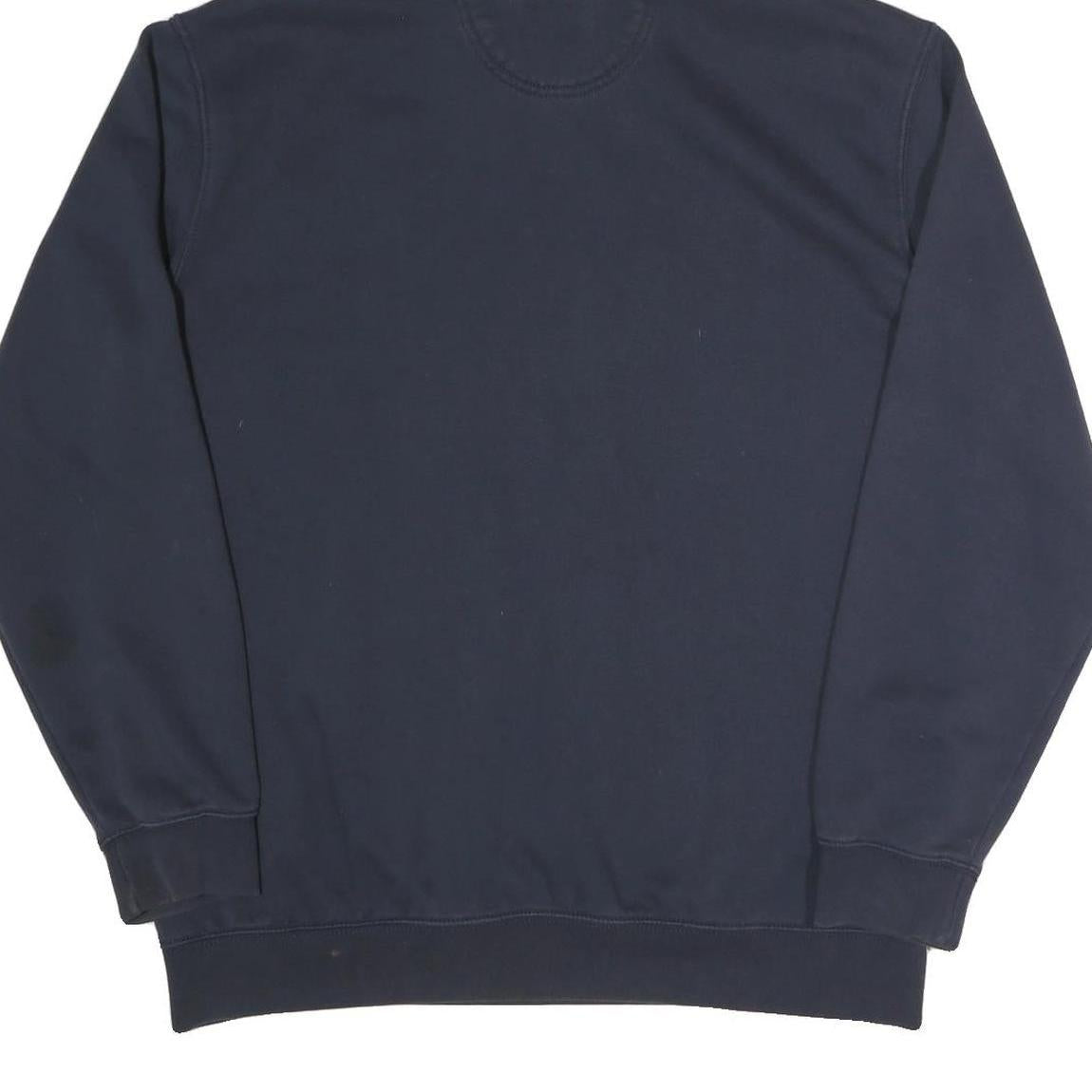 CARHARTT Mens Navy Hoodie L Cotton Blend Pullover Hooded Sweatshirt