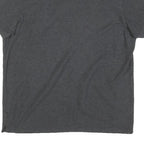 CALVIN KLEIN Mens Grey Short Sleeve Plain L Polo Shirt Cotton Blend Zip Neck