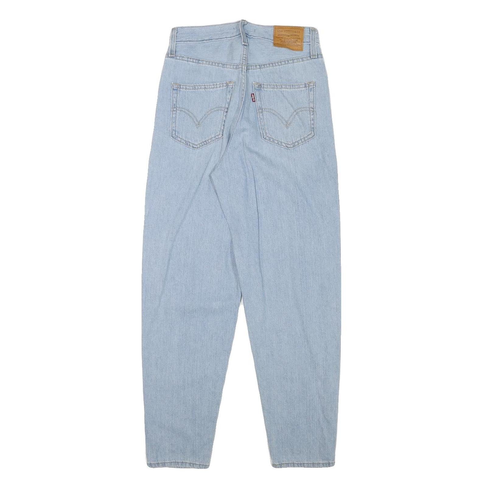 LEVI'S Womens Jeans Blue Relaxed Tapered Denim Medium W26 L27 Vintage Style