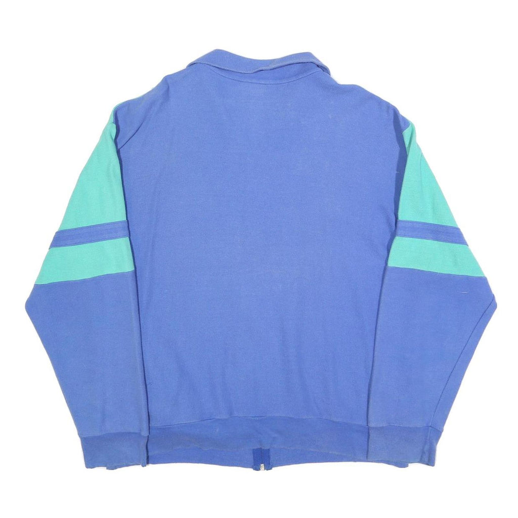 GONSO Mens Blue & Turquoise Zip Jacket XL Cotton Blend Colourblock Casual