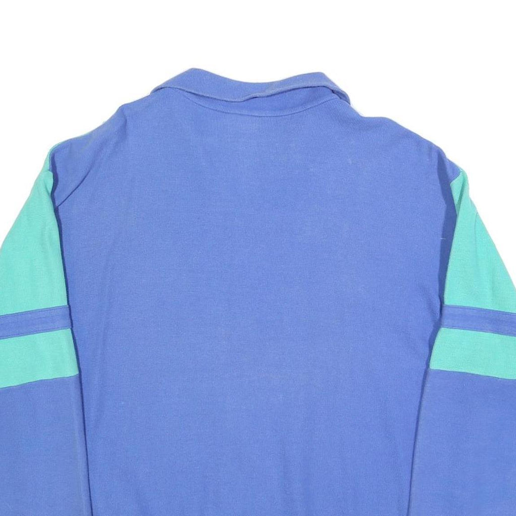 GONSO Mens Blue & Turquoise Zip Jacket XL Cotton Blend Colourblock Casual