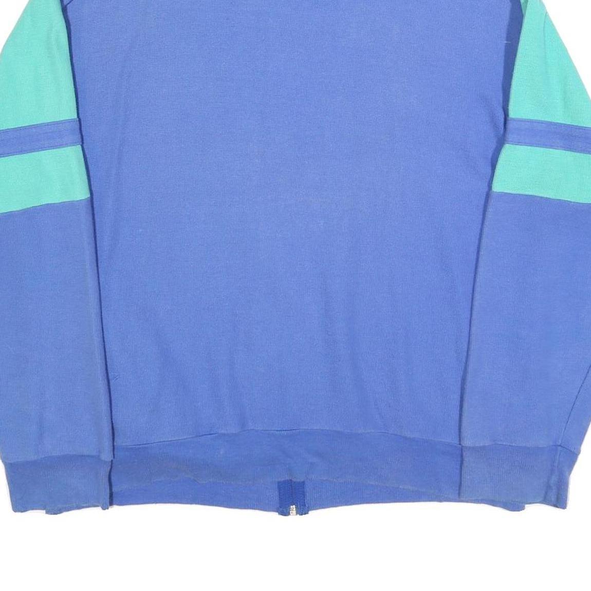 GONSO Mens Blue & Turquoise Zip Jacket XL Cotton Blend Colourblock Casual