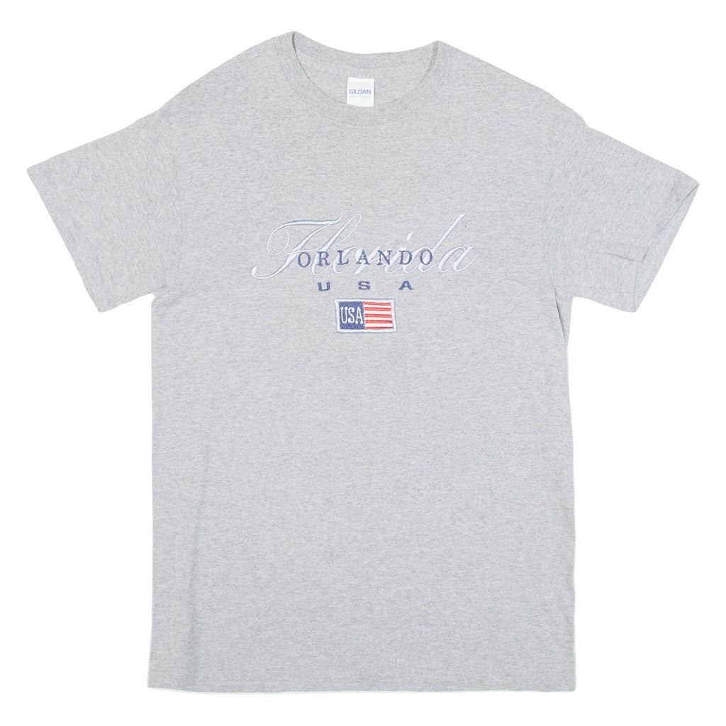 GILDAN Orlando Florida Womens T-Shirt Grey USA S