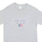 GILDAN Orlando Florida Womens T-Shirt Grey USA S