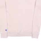 CHAMPION Womens Pink Crew Neck S Logo Embroidered Cotton Sweatshirt