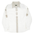Womens Plain Shirt Beige Long Sleeve UK 18