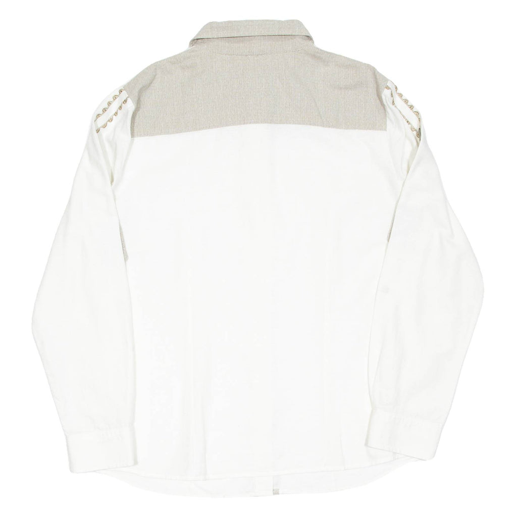 Womens Plain Shirt Beige Long Sleeve UK 18