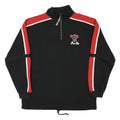IXS Mens Black & Red Zip Neck M Sweatshirt Sports Logo Pullover Polyester Blend