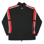 IXS Mens Black & Red Zip Neck M Sweatshirt Sports Logo Pullover Polyester Blend