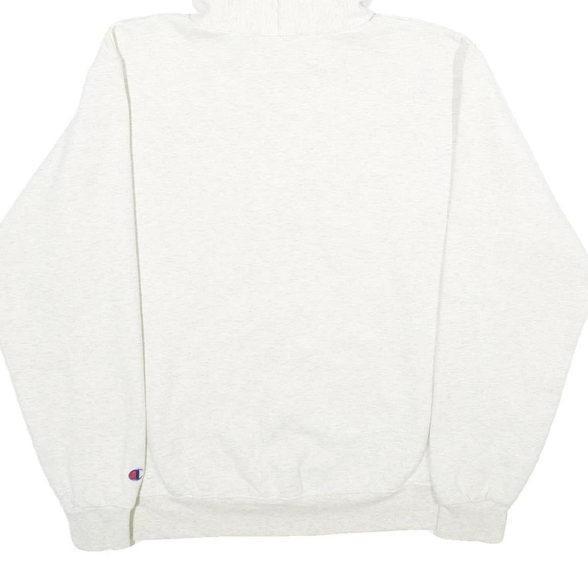 CHAMPION Mens White USF Cougars Pullover Hoodie M Cotton Blend Casual