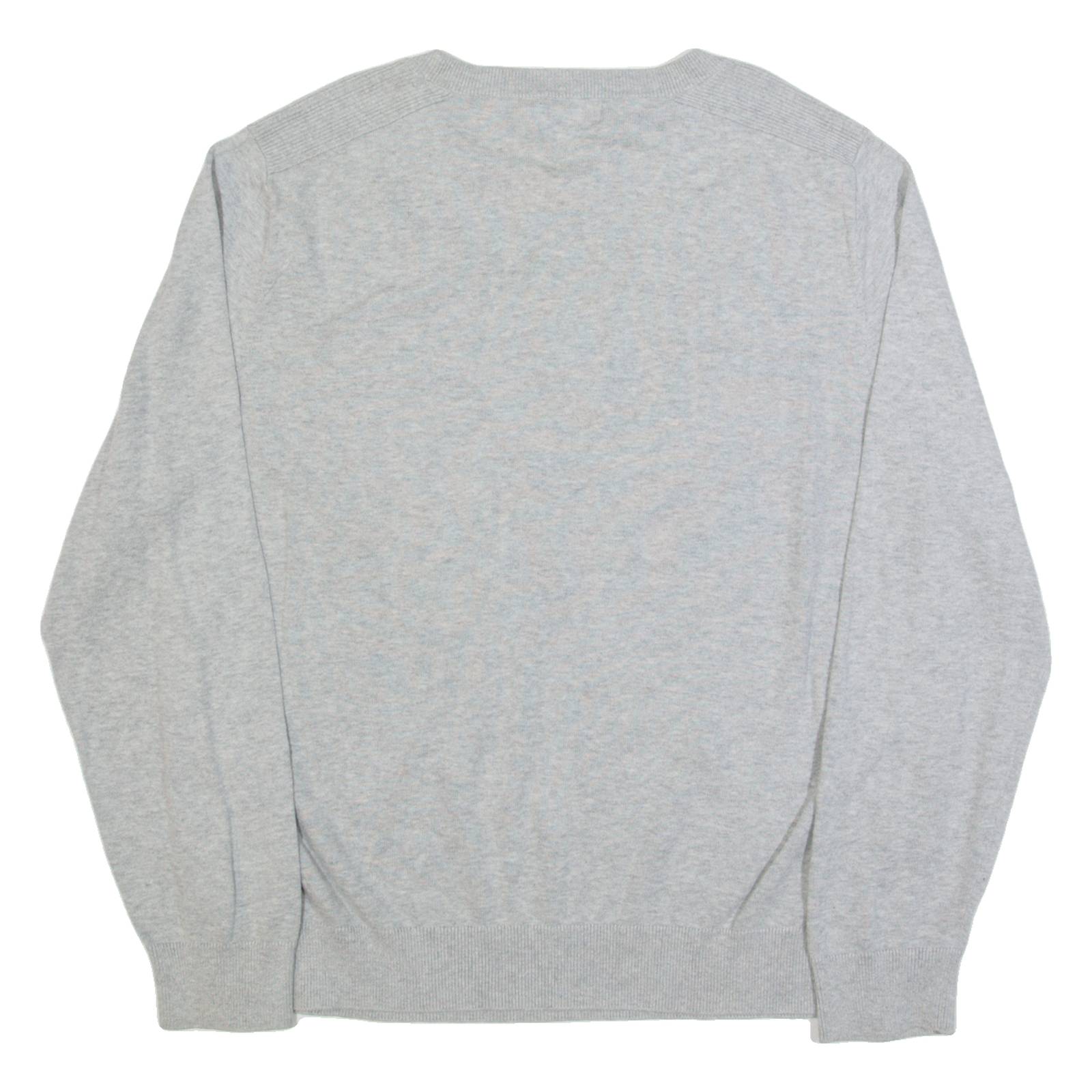 NAUTICA Mens Jumper Grey Tight Knit L