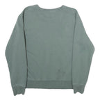CAT Mens Green Crew Neck M Cotton Logo Sweatshirt Pullover Casual Workwear