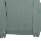 CAT Mens Green Crew Neck M Cotton Logo Sweatshirt Pullover Casual Workwear