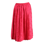 Womens Pleated Skirt Pink Knee Length S