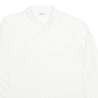 CIFU Womens Blouse Cream Collared Long Sleeve M