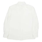 CIFU Womens Blouse Cream Collared Long Sleeve M