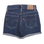 LEVI'S Womens Denim Blue Casual Shorts XS W24 Rolled Hem Classic Fit