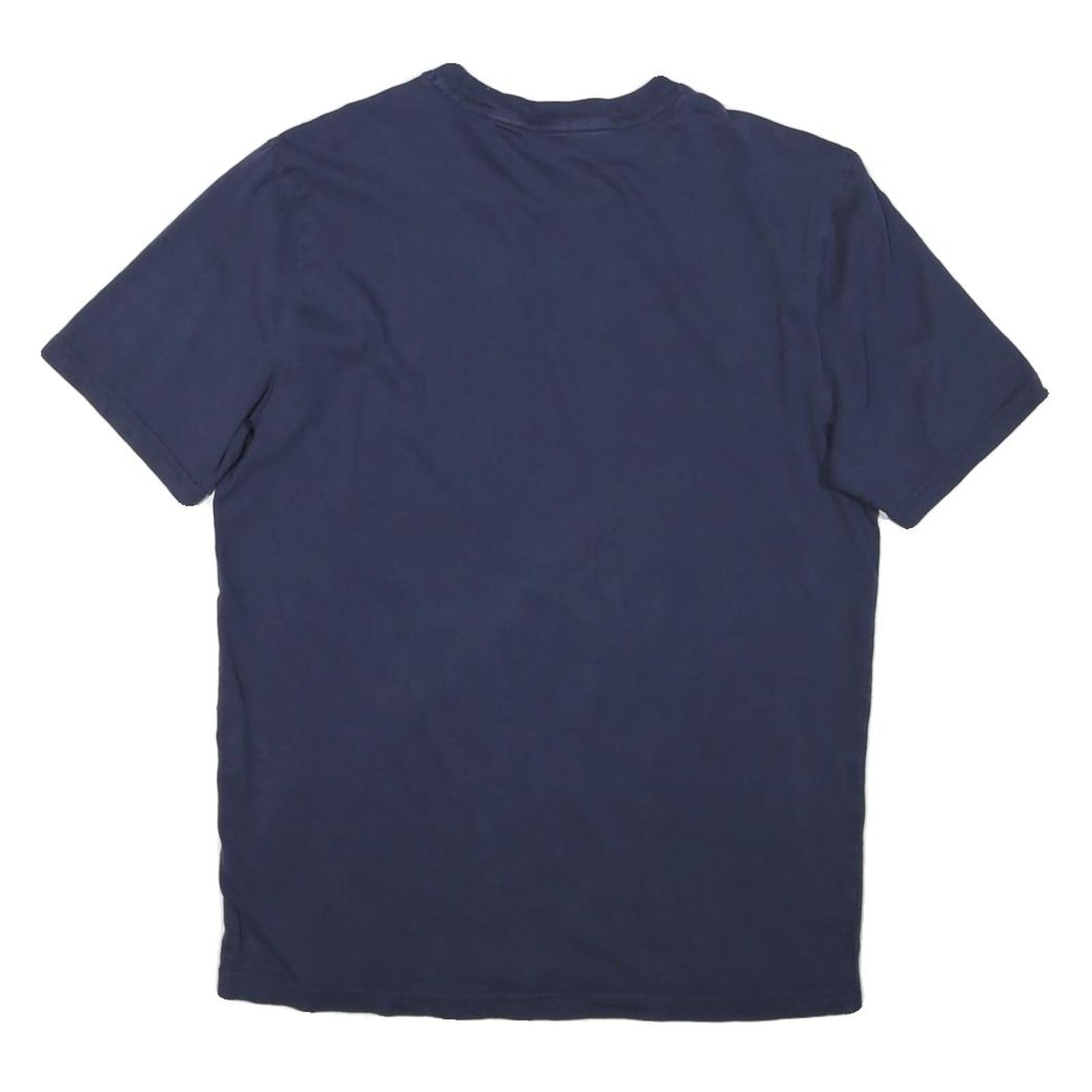 PUMA Mens Navy Blue Graphic T-Shirt L Short Sleeve Crew Neck Sportswear