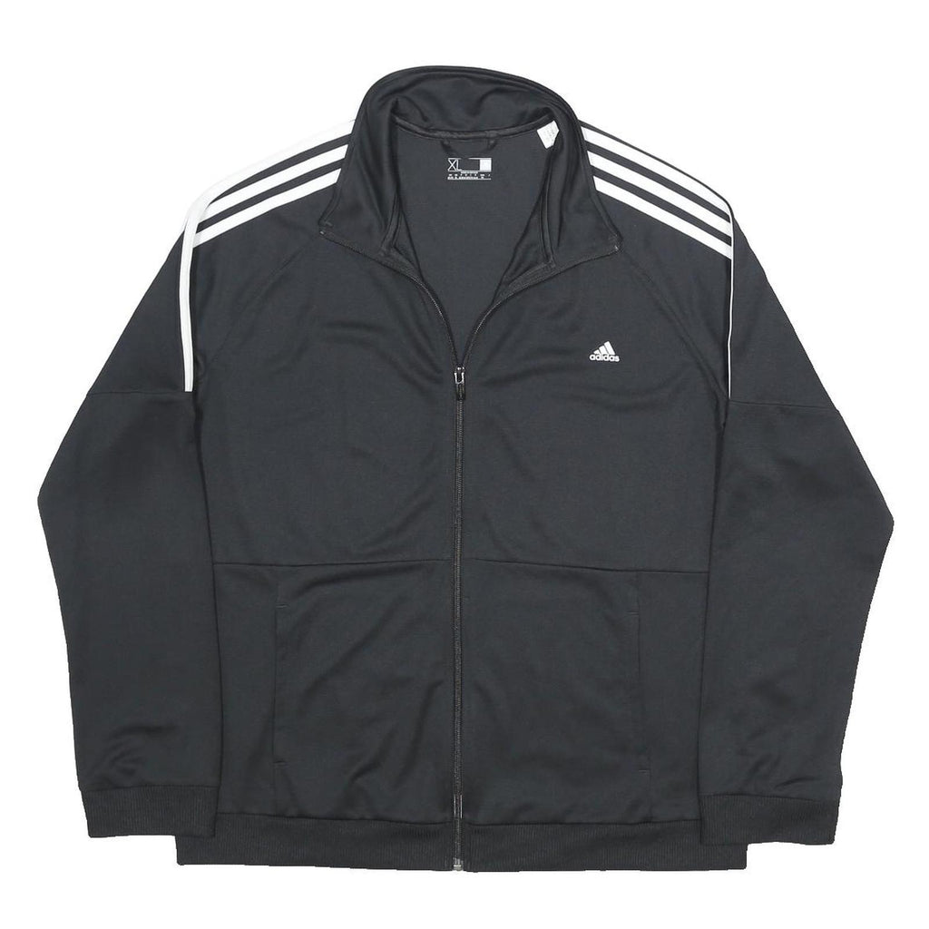 ADIDAS Womens Black Track Jacket XL Polyester Zip-Up Sportswear Activewear